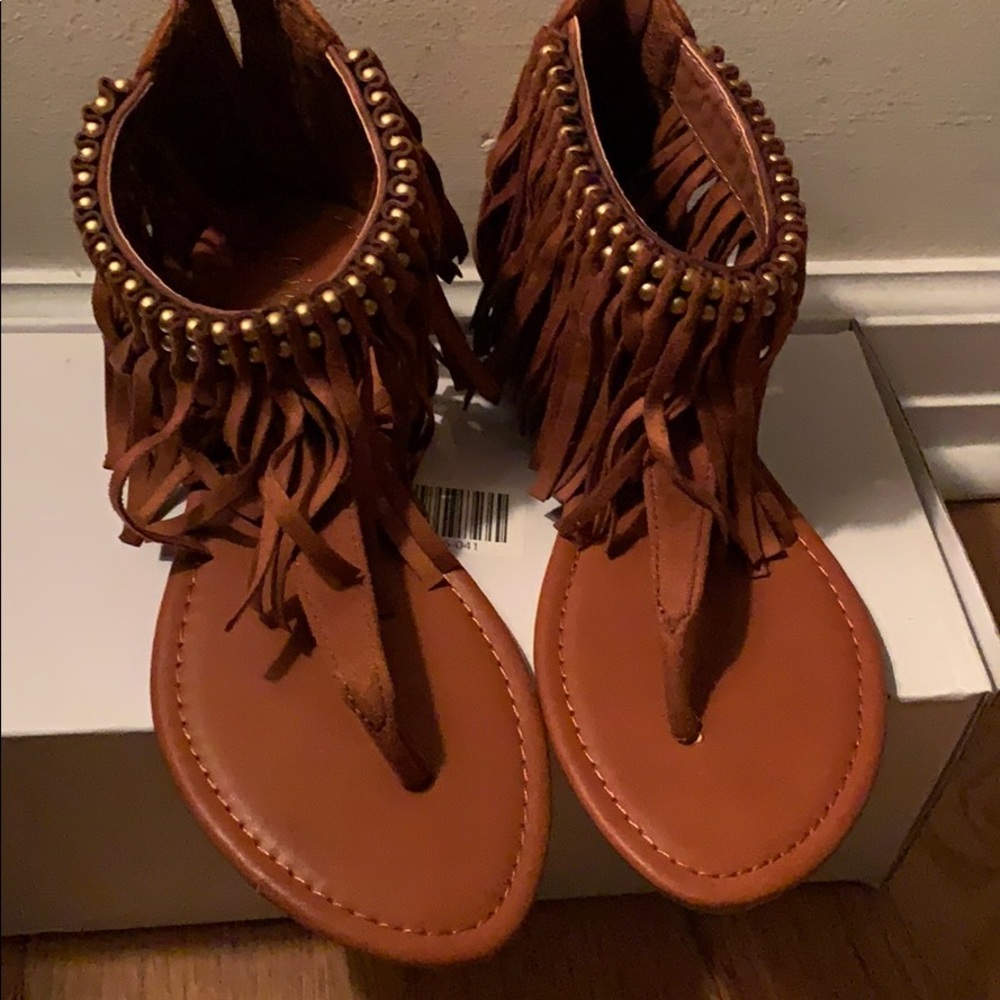 Thong sandals brown Forever21